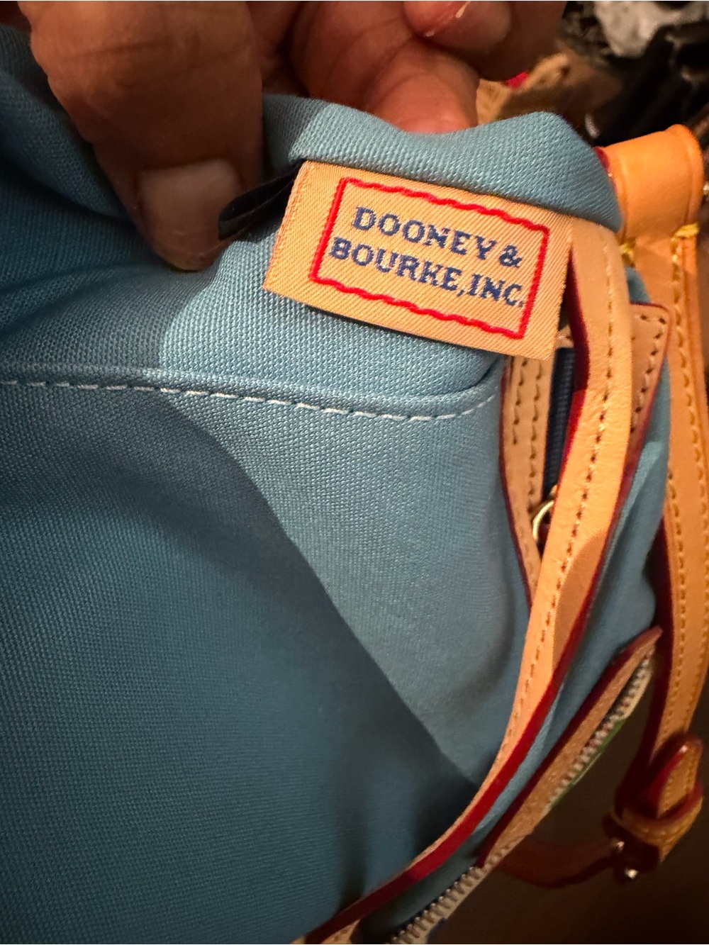Dooney & Bourke White Rainbow Retro Grafica Letter Carrier Crossbody Bag - Picture 11 of 14